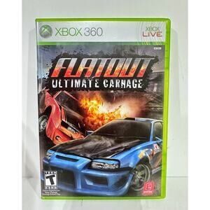 FlatOut Ultimate Carnage-Xbox 360-Complete w/ Manual Tested VG-Xbox Live-Racing